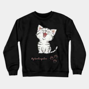 cat design Crewneck Sweatshirt